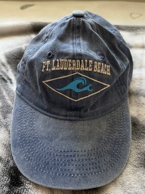 Ben Kaufman Ft. Lauderdale Beach Embroidered Wave Cap - Blue